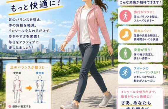 健康は足元から。カスタムインソールで変わる身体バランス